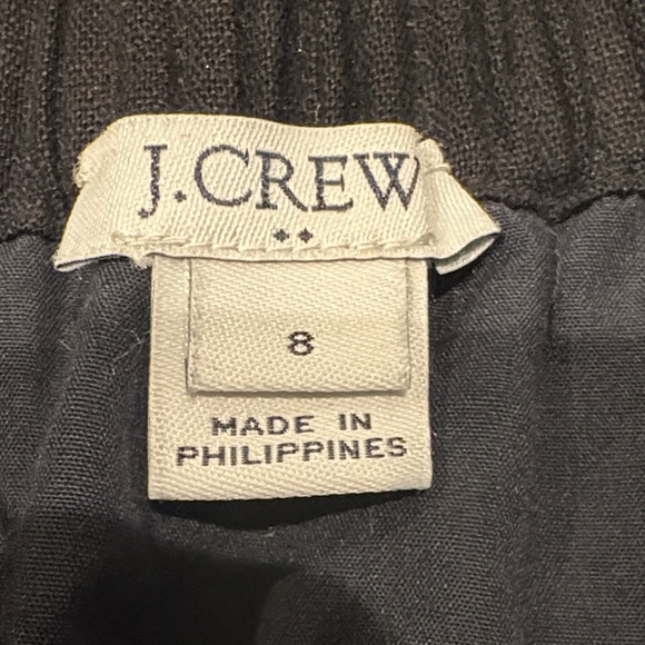 J.โ Crew Black Mini Skirt with Scalloped Hem - Picture 2 of 4